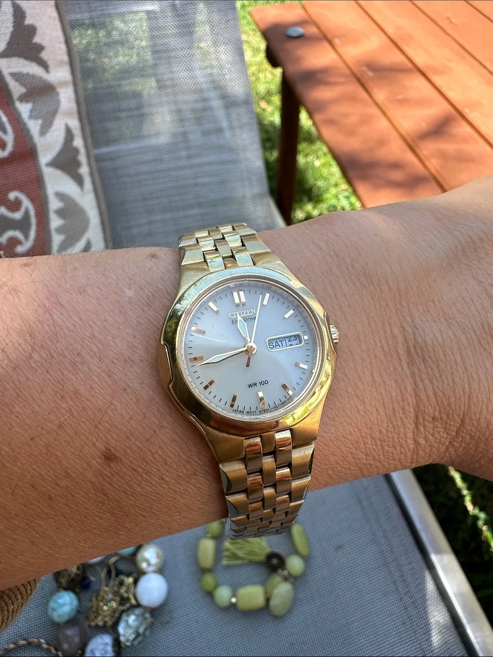 Citizen Gold Tone Ladies Bracelet Watch with Silver Dial